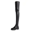 Botas de Punta Redonda para Exportación Talla Grande Hasta la Rodilla Botas de Otoño e Invierno Estilo Europeo y Americano para Mujer Botas de Tacón Grueso para Mujer 2025 Amazon