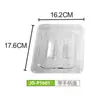 Jin's De PC Cuenco Porcionador 1/6 Caja Cuadrada Transparente para Porciones Plato para Comida Resistente a Caídas Cuenco para Comida Rápida Plato para Porciones de Fruta