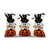 Funda de Almohada para Cintura Nueva Transfronteriza de Halloween Hermanas Sanderson Decoración de Sofá de Sala de Estar Funda de Almohada para Cintura de Lino Venta Directa de Fábrica