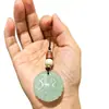 Llavero Tallado de Doble Cara Encanto para Bolsa Encanto Colgante de Jade Lanyard para Teléfono Colgante de Llavero Mayoreo