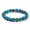 Jingdian Jewelry Pulsera de Piedra Ojo de Tigre Amarillo Natural Moda para Viajes Diarios Piedra Natural Pulsera de una Sola Hila Best-Seller Transfronterizo Venta al por Mayor