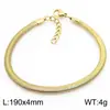 Stock de fábrica Acero de Titanio Estilo Indiferente Plano Suave Cadena de Hueso de Serpiente Conjunto Collar de Clavícula Oro 18k Cadena de Hueso de Serpiente Joyería para Mujer