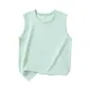 Regata Infantil de Seda de Gelo de Secagem Rápida Verão Meninos Cor Sólida Roupa Infantil Média e Grande Sem Mangas Respirável Colete de Malha Fina