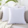 Almofada Decorativa Veludo Holandês Formato de Bola Nordic Light Luxury Sala de Estar Capa de Almofada para Sofá Almofada Lombar Cabeceira de Cama 45X45cm