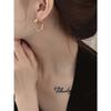 Q moda viajero línea simple hebilla de oreja no prueba cómo usar un pendiente J8-10