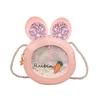 Desenho animado fofo coelhinha bolsa transversal nadadora princesa bolsa ombro acessórios bolsa moda lantejoulas bolsa infantil