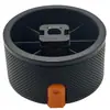 Suministro de fábrica perilla negra con recubrimiento de pintura de 58 mm de diámetro accesorios para estufa perilla para horno BBQ venta al por mayor