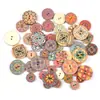 2021 nuevos botones vintage para abrigos, color de dibujos animados, impresión, material de decoración DIY, 15/20/25 mm