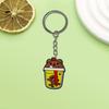 Milk Tea Series Chaveiro Criativo temuPVC Borracha Macia DIY Decorativo Chaveiro Criativo Pequeno Presente Carro Criativo