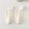 Calcetines náuticos de mujer poco profundos, de primavera y verano, finos, de doble aguja, de color liso, que no se caen, calcetines cortos de algodón para mujer, al por mayor