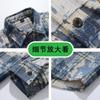 Camisa de Cuadros para Hombre Estilo Americano Retro Diseño de Manga Larga B5020-P56