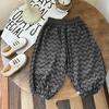 Pantalones Deportivos Nuevos para Niños Pantalones Casuales de Pana Pantalones para Niños Pantalones de Sudor Otoño Niños y Niñas Sueltos Coreanos Harem Pantalones de Moda