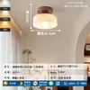 Luzes de Corredor, Luzes de Corredor, Estilo Vintage, Wabi-Sabi, Estilo Americano Retrô, Lustres Simples de Vidro e Madeira Maciça para Hall de Entrada, Varanda e Hall