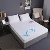 Amazon Transfronteiriço TPU Toalha Impermeável Lençol de Elástico À Prova de Urina À Prova de Poeira Protetor de Colchão Cobertura Total Comércio Exterior Capa de Cama Atacado