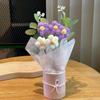 Regalo Día de la Madre Práctico Adornos de Flores Puff Tejidos a Mano Terminados Creativo Regalo de Acompañamiento de la Empresa Actividades Pequeños Regalos