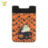 Regalos pequeños de Halloween al por mayor Regalos pequeños de Navidad Adhesivo trasero de Lycra para teléfono móvil Juego de tarjetas de regalo para identificación