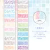 Série Line Fofa do Crepúsculo Fita Washi Glitter Cortada em Formato Etiquetas Adesivas Decorativas DIY para Diário