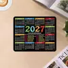Bestseller transfronterizo: Alfombrilla de ratón plana temática del calendario 2027, al por mayor, tamaño pequeño, antideslizante, con bordes sellados, diseñada para uso en oficina y gaming