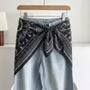 Pañuelo de Seda Pequeño de Moda Retro de Gama Alta con Caballo Galopante para Mujer Primavera Otoño Verano Versátil Pañuelo Triangular Chal Pañuelo de Cuello Cubre Trasero