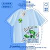 2024 Nueva Ropa Infantil de Dibujos Animados para Niños y Niñas Camiseta de Manga Corta Transpirable de Verano Manga Corta Holgada Tops Versátiles Estilo Trendy