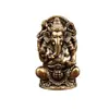 Latón Tailandés Ganesha Elefante Blanco Dios de la Riqueza Sudeste Asiático Artesanías de Latón Adornos Colección Piezas de Mano Adornos