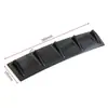 Parachoques trasero de 58.5cm deflector de chasis de aleta de tiburón de 5 alas universal para coche ABS negro brillante alerón trasero para coche