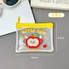 Porta-moedas Apple Duoduo Desenho Animado Bolsa de Moedas em PVC Fofa Bolsa de Armazenamento Portátil Bolsa Casual Transparente para Batom