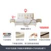 Cama Tongyu de Cuero Vacuno de Primera Capa Especial Estilo Crema Puff Cama de Cuero Simple Lujo Ligero Moderno Nórdico Doble Dormitorio Principal Cama de Cuero