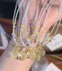 Colgante Pequeño Fresco de Buda de Cristal Natural Cadena para Clavícula de Cristal Shijia Colgante de Calcedonia Collar de Cristal de Nube Propicia