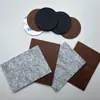 Almofadas de feltro autoadesivas antiderrapantes absorventes de choque almofadas de proteção para móveis almofadas de feltro para os pés botão redondo preto almofadas não tecidas