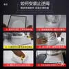 Juego Completo de Accesorios para Salida de Extractor de Campana de Cocina: Base, Aspas, Tubo de Extracción, Campana de Humo Universal, Deflector, Tubo y Válvula de Retención