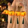 Colgante de Linterna de Caqui del Festival de Mediados de Otoño Nuevo Estilo 2026 Linterna de Flores Luminosa de Mano para Niños Decoración de Escena Exterior