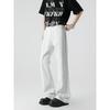 Jeans Masculino de Verão Fino Estilo Americano Retrô Lavado Flare Streetwear Elegante Skinny