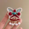 Nova Presilha de Cabelo com Borla Estilo Chinês Nacional Dança do Leão para Mulheres, Acessório de Cabelo Festivo e Único para Ano Novo, Ornamento de Cabelo Tradicional Hanfu e Traje Tang