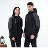 Chaqueta 2066 para hombre y mujer, abrigo de invierno a prueba de viento, impermeable, cálido, con forro polar, engrosado, color liso, mono, logo estampado