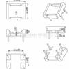 Base de Caja Inductor de Anillo Magnético Transformador Tipo Abierto Horizontal Trifásico Tipo Seco Alta Frecuencia Aplicable