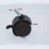 Rueda universal de 1.5 pulgadas para muebles con freno, polea de rodaja de nailon, gabinete, electrodoméstico, rueda silenciosa de plástico PP de 2 pulgadas sin freno