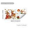 Una Variedad de Pegatinas de Pared Creativas y Personalizadas de Ardillas Animales Lindas de Navidad para Embellecer y Decorar el Fondo de la Sala de Estar y el Dormitorio Pegatinas de Pared Autoadhesivas