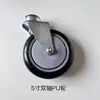 Ruedas para Carrito de Compras, Ruedas para Carrito, Accesorios para Ruedas, Ruedas de Poliuretano de 4 pulgadas de Eje Simple/Doble, Fabricante de Ruedas para Carrito de Compras de Supermercado