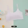 Roupa íntima infantil para meninas em fase de desenvolvimento, Camisetas para alunos do ensino fundamental e médio, Sutiãs à prova de choque para meninas do ensino médio, Estilo fino de verão