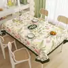 Mantel Estilo Pastoral Fresco y Sencillo, Impermeable y a Prueba de Aceite, Mantel para Mesa de Comedor Sin Lavado, Nuevo Modelo 2026, Mantel de Mesa de Café de Lujo Ligero de Gama Alta