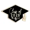 Insignia Conmemorativa Modelo Nuevo Transfronterizo Temporada de Graduación 2026, Broche Metálico Creativo de Regalo de Graduación con Diseño de Oso y Pergamino