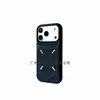 Adecuado para Apple 18Promax Margila Funda de Teléfono de Mezclilla con Ranura para Tarjetas Iphone18Pro Funda de Color Puro 17 Anti-Caídas