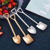 Cuchara para Sandía de Acero Inoxidable Cuchara Creativa Cuchara Dorada para Café para el Hogar Venta al por Mayor Cuchara para Helado de Alto Valor Cuchara Pala Regalo