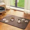 Tapete de Diatomita Amazon Transfronteiriço para Gatos e Cachorros, Absorvente, Fácil de Limpar, Tapete de Alimentação à Prova de Salpicos, Tapete para Pets, Tapete Doméstico Resistente à Sujeira