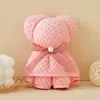 Toalla de oso 30*40 regalo de acompañamiento de boda tienda de bodas cuadrado pequeño regalo para dama de honor vellón coral de boda