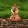 Nuevo estado de ánimo kappibala diy accesorios de resina muñeco de dibujos animados capibara caja sorpresa adornos de decoración de escritorio
