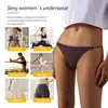 2026 Nuevo Modelo Ropa Interior Femenina de Comercio Exterior Transfronterizo, Calzones Sin Costuras de Seda Helada, Tira Delgada, Tallas Grandes, Ropa Interior Femenina Estilo Europeo y Americano