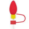 Amazon Hot Christmas Straw Cap Personalizado Soft Glue 10mm Straw Sleeve Party Straw Decorative Cap Capa de poeira