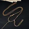 Cordón de Collar Tejido Hecho a Mano de Xizang Cordón de Colgante Multicolor de Venta Caliente Borla Vintage Cordón para Colgar Joyería Popular en Vivo
